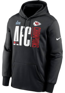 Nike Kansas City Chiefs Mens Black 2022 Conference Champions Hood