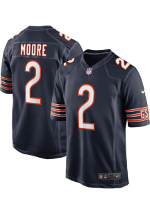 DJ Moore  Nike Chicago Bears Navy Blue Home Game Football Jersey