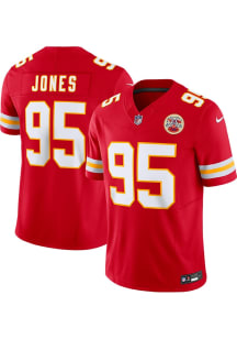 Chris Jones Nike Kansas City Chiefs Mens Red Vapor F.U.S.E. Limited Football Jersey