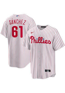 Cristopher Sanchez Philadelphia Phillies Mens Replica Home Jersey - White