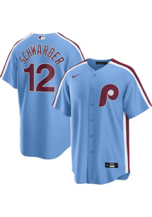 Kyle Schwarber Philadelphia Phillies Mens Replica Alt Jersey - Light Blue