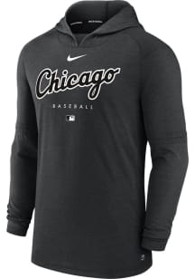 Nike Chicago White Sox Mens Black Early Work Long Sleeve Lightweight Hoodie