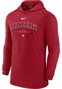Nike Cincinnati Reds Mens Red Early Work Long Sleeve Lightweight Hoodie