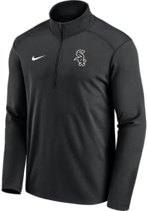 Nike Chicago White Sox Mens Black Team Agility Long Sleeve Qtr Zip Pullover