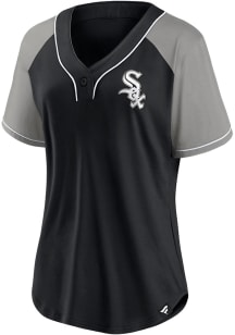 Chicago White Sox Womens Diva Fashion Baseball Jersey - Black