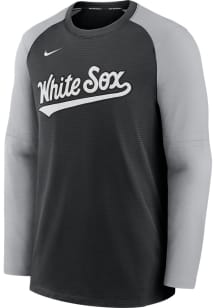 Nike Chicago White Sox Mens Black Pregame Script Long Sleeve Sweatshirt