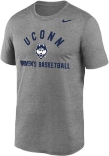 Nike UConn Huskies Grey WOMENS BASKETBALL Short Sleeve T Shirt