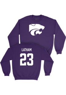 Lauren Latham K-State Wildcats Mens Purple NIL Legacy Player Crew