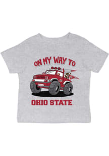Vive La Fete Ohio State Buckeyes Infant On My Way Short Sleeve T-Shirt Grey