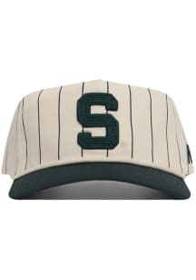 Michigan State Spartans Pinstripe Rope Adjustable Hat - Ivory