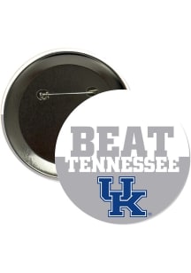 Kentucky Wildcats 3" Beat Tennessee Button - Blue