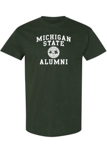 Michigan State Spartans Green Arch Seal Alumni Short Sleeve T Shirt