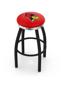 Illinois State Redbirds Chrome Seat Pub Stool - Black