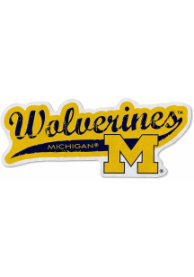 Michigan Wolverines Distressed Pennant - Yellow