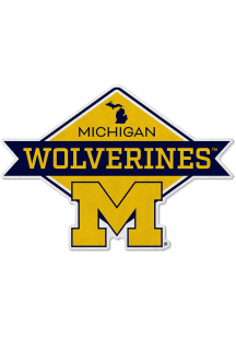 Michigan Wolverines Diamond Pennant - Yellow