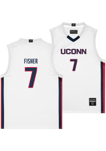 Kelis Fisher  Campus Ink UConn Huskies White NIL Jersey