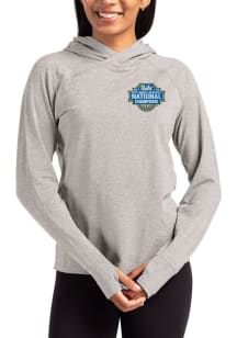 Cutter and Buck UCLA Bruins Womens Grey 2026 WBB Champions Adapt Knit Hood Hooded Sweatshirt
