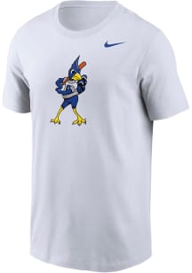 Nike Creighton Bluejays White Baseball Mascot DriFit Short Sleeve T Shirt