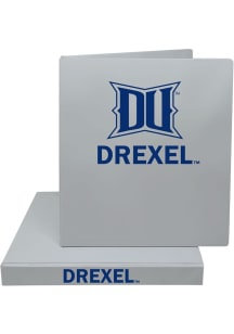 Drexel Dragons 1 Inch Name Notebook and Folder - Grey