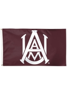 Alabama A&M Bulldogs 3x5 Deluxe Grommet Silk Screen Grommet Flag - Maroon