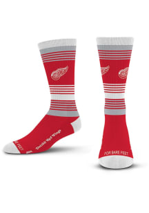 Detroit Red Wings Ombre Stripe Mens Crew Socks