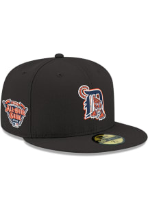 New Era Detroit Tigers Mens Black Alt D Tiger 2005 ASG Sidepatch 59FIFTY Fitted Hat