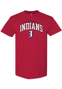 Summit Sportswear Indianapolis Indians Cardinal Arch Mascot Short Sleeve T Shirt