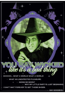 Wizard of Oz Wicked Witch Bad Thing Magnet