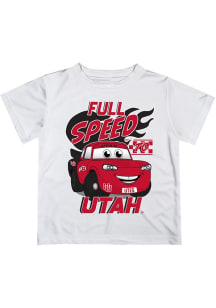 Vive La Fete Utah Utes Toddler White Full Speed Short Sleeve T-Shirt