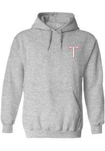 Vive La Fete Troy Trojans Womens Ash Impressions Hooded Sweatshirt