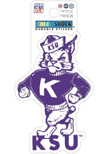 K-State Wildcats Vintage Willie Durable Stickers - Purple