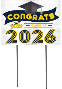 Toledo Rockets KH Sports Fan Class of 2026 Yard Sign - Navy Blue