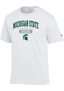 Champion Michigan State Spartans White Class of 2026 Jersey Short Sleeve T Shirt