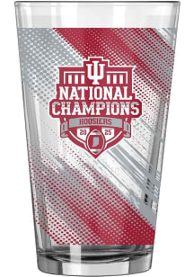 Indiana Hoosiers CFP National Champions 2025 16oz Pint Glass - White