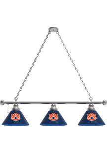 Auburn Tigers 3 Shade Silver Billiard Lamp