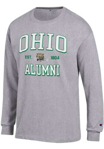 Champion Ohio Bobcats Grey Est Date Alumni Jersey Long Sleeve T Shirt