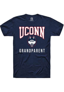 Summit Sportswear UConn Huskies Navy Blue Grandparent Short Sleeve T Shirt