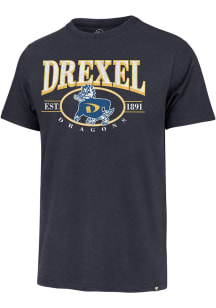 47 Drexel Dragons Navy Blue Deluxia Franklin Short Sleeve Fashion T Shirt