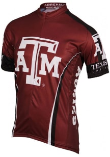 Texas A&M Aggies Mens Maroon Cycling Cycling Jersey