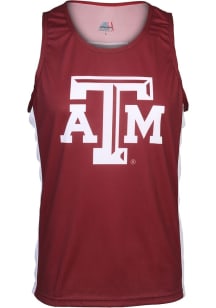 Texas A&M Aggies Mens Maroon Run Singlet Cycling Jersey