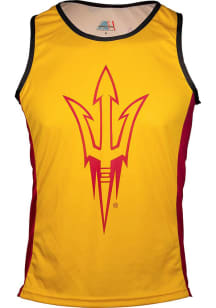 Arizona State Sun Devils Mens Gold Run Singlet Cycling Jersey