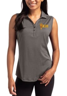 Cutter and Buck Arizona State Sun Devils Womens Black Forge Eco Polo Shirt