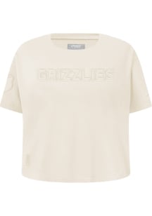 Pro Standard Memphis Grizzlies Girls White Neutral Short Sleeve Fashion T-Shirt