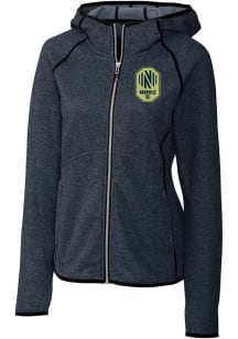 Cutter and Buck Nashville SC Womens Navy Blue Mainsail Long Sleeve Full Zip Jacket