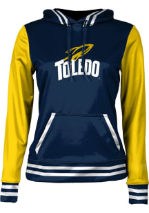 ProSphere Toledo Rockets Womens Navy Blue Letterman Hooded Sweatshirt