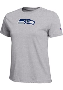 Champion Seattle Seahawks Womens Grey Core Short Sleeve T-Shirt