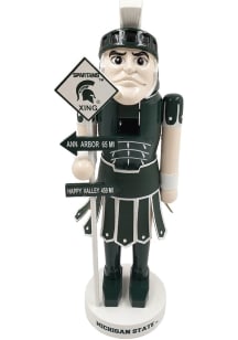 Michigan State Spartans 12in Mascot Nutcracker Decor
