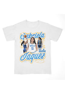 Gabriela Jaquez UCLA Bruins Youth White NIL Illustrated Fashion Player Tee
