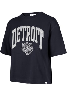 47 Detroit Tigers Womens Navy Blue City Connect Reed City Short Sleeve T-Shirt