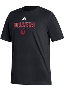 Adidas Indiana Hoosiers Black Heat Seal Fresh Short Sleeve T Shirt